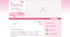 Desktop Screenshot of femina-intimate.com